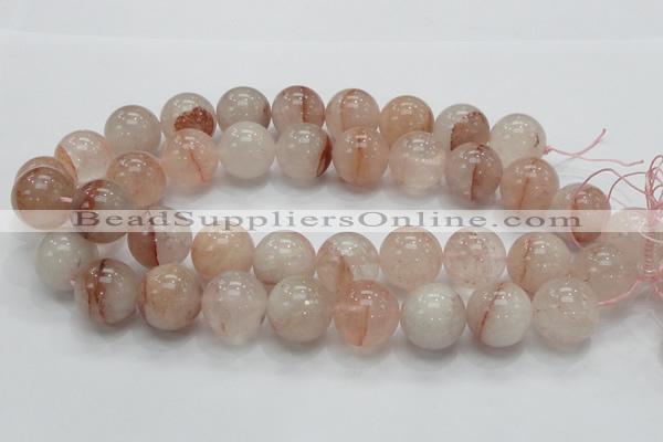 CPQ32 15.5 inches 14mm round natural pink quartz beads wholesale