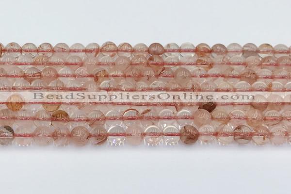 CPQ330 15.5 inches 6mm round pink quartz beads wholesale