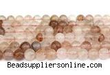 CPQ342 15.5 inches 8mm round pink quartz gemstone beads