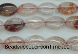 CPQ43 15.5 inches 10*14mm oval natural pink quartz beads