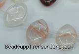 CPQ58 Top-drilled 13*18mm marquise natural pink quartz beads