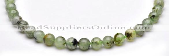 CPR03 AB grade natural prehnite 10mm round beads Wholesale