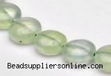 CPR08 A grade 12mm flat round natural prehnite gemstone beads