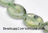 CPR10 A grade 15*20mm oval natural prehnite gemstone beads