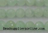 CPR114 15.5 inches 12mm faceted round natural prehnite beads wholesale