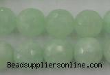 CPR116 15.5 inches 16mm faceted round natural prehnite beads wholesale