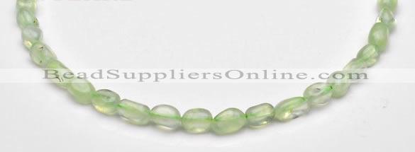 CPR19 A+ grade 7*10mm freeform natural Prehnite gemstone beads