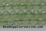 CPR333 15.5 inches 6mm faceted round natural prehnite beads