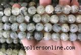 CPR353 15.5 inches 11mm faceted round prehnite beads wholesale