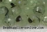 CPR410 15.5 inches 6mm faceted round prehnite gemstone beads