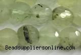 CPR435 15 inches 6mm faceted round prehnite beads