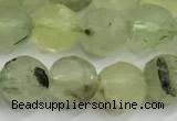 CPR436 15 inches 8mm faceted round prehnite beads