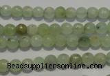 CPR51 15.5 inches 6mm faceted round natural prehnite beads