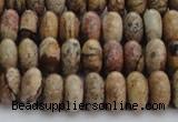 CPT271 15.5 inches 6*10mm rondelle picture jasper beads wholesale