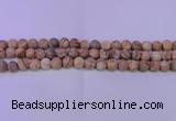 CPT520 15.5 inches 4mm round matte picture jasper beads