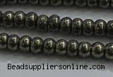 CPY421 15.5 inches 2.5*4mm rondelle pyrite gemstone beads