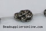 CPY562 15.5 inches 13*18mm skull pyrite gemstone beads