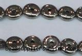 CPY574 15.5 inches 10mm donut pyrite gemstone beads wholesale