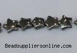 CPY657 15.5 inches 10*10mm star pyrite gemstone beads