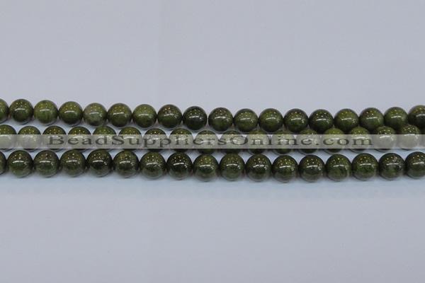 CPY754 15.5 inches 12mm round pyrite gemstone beads wholesale