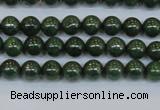 CPY760 15.5 inches 4mm round pyrite gemstone beads wholesale