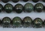 CPY764 15.5 inches 12mm round pyrite gemstone beads wholesale