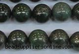 CPY765 15.5 inches 14mm round pyrite gemstone beads wholesale