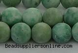 CQJ234 15.5 inches 12mm round matte Qinghai jade beads