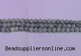 CQJ250 15.5 inches 4mm round matte Qinghai jade beads