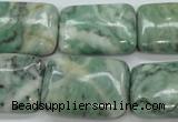 CQJ76 15.5 inches 18*25mm rectangle Qinghai jade beads wholesale