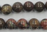 CRA04 15.5 inches 14mm round natural rainforest agate gemstone beads