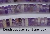 CRB1006 15.5 inches 2*5mm heishi dogtooth amethyst beads wholesale