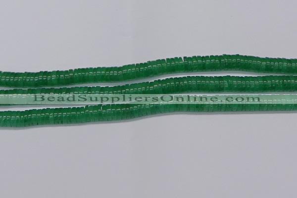 CRB1031 15.5 inches 2*5mm heishi green aventurine beads wholesale