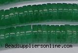 CRB1033 15.5 inches 2*7mm heishi green aventurine beads wholesale