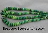 CRB1108 15.5 inches 5*8mm - 9*18mm rondelle grass agate beads