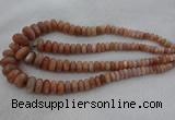 CRB1111 15.5 inches 5*8mm - 9*18mm rondelle moonstone beads