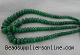 CRB1127 15.5 inches 5*8mm - 9*18mm faceted rondelle green aventurine beads