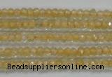 CRB114 15.5 inches 3*4.5mm faceted rondelle citrine gemstone beads