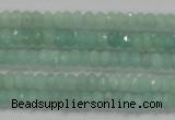 CRB115 15.5 inches 3*4.5mm faceted rondelle amazonite beads