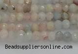 CRB1201 15.5 inches 3*4mm faceted rondelle morganite beads