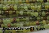 CRB122 15.5 inches 2.5*3.5mm faceted rondelle green garnet beads