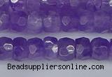 CRB1275 15.5 inches 5*8mm faceted rondelle lavender amethyst beads