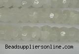 CRB1278 15.5 inches 4*6mm faceted rondelle white moonstone beads