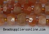 CRB1291 15.5 inches 5*8mm faceted rondelle moonstone beads