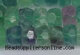 CRB1465 15.5 inches 6*10mm faceted rondelle fluorite beads