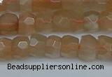 CRB1468 15.5 inches 4*6mm faceted rondelle moonstone beads