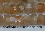 CRB1469 15.5 inches 5*8mm faceted rondelle moonstone beads