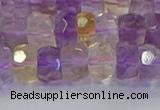 CRB1809 15.5 inches 6*10mm faceted rondelle ametrine beads