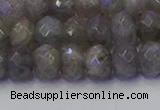 CRB1853 15.5 inches 5*8mm faceted rondelle labradorite beads