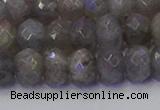 CRB1854 15.5 inches 6*10mm faceted rondelle labradorite beads